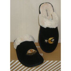 Soludos  Black CELESTIAL Fully Lined Cozy Slip on Slipper Women's Size US 5 NEW